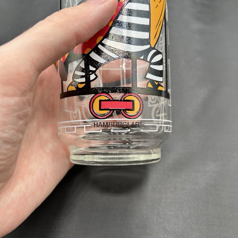 1977 McDonalds MCDONALDLAND ACTION SERIES‎ GLASSES HAMBURGLAR Tumbler 5.75" Tall - Picture 5 of 9